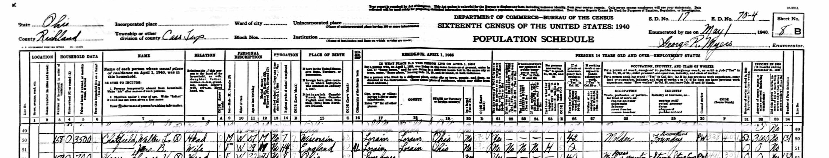 CHATFIELD Walter Leroy 1893=8-1967 Census 1940.jpg